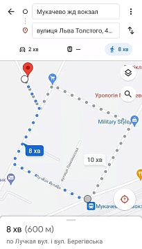 2 rooms apartments daily Mukachevo, Beregovskaya St., 66