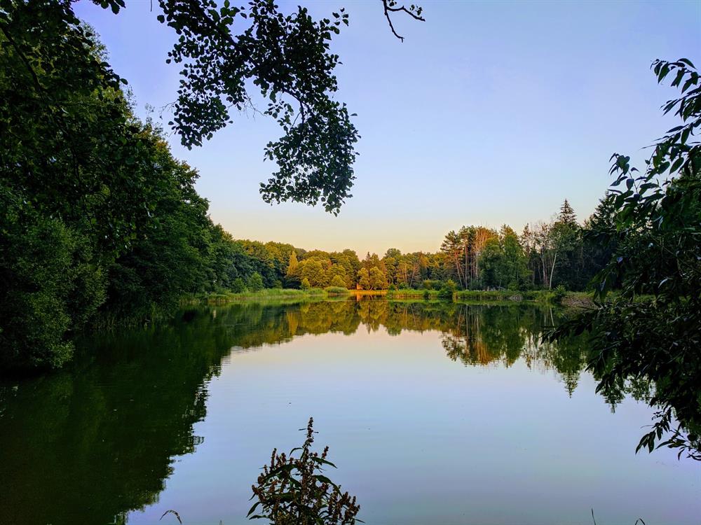 Озеро коло санаторія Шкло
